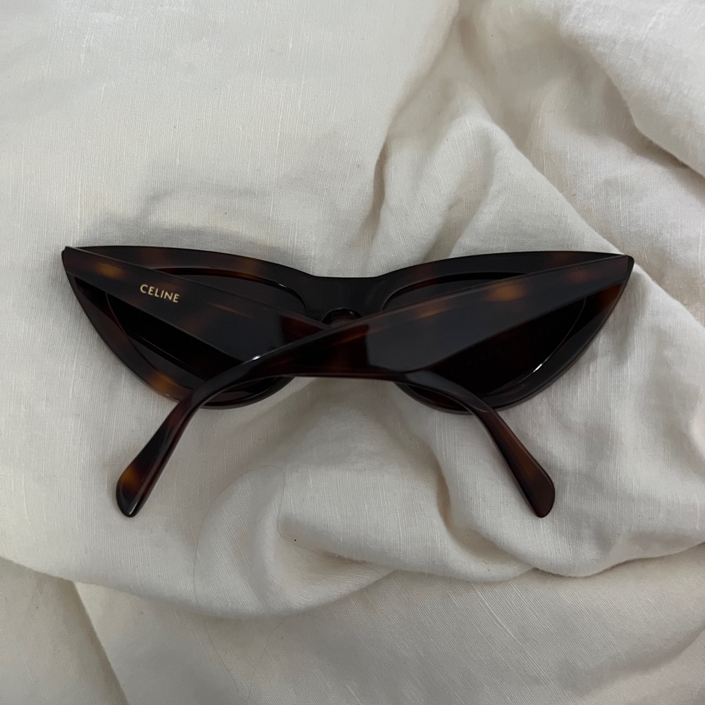 Celine Cat eye tortoiseshell acetate sunglasses